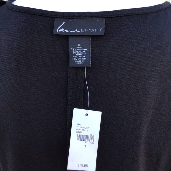 🆕NEW! Illusion Ponte Bodycon Sheath Dress with Mesh V-Neck, the perfect LBD - Picture 12 of 14